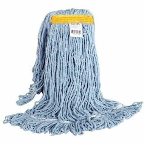 Globe Syn-Pro Synthetic Narrow Band Wet Blue Looped End Mop - 24 Oz / Blue