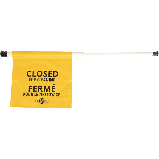 Globe Closed for Cleaning Sign - English/French