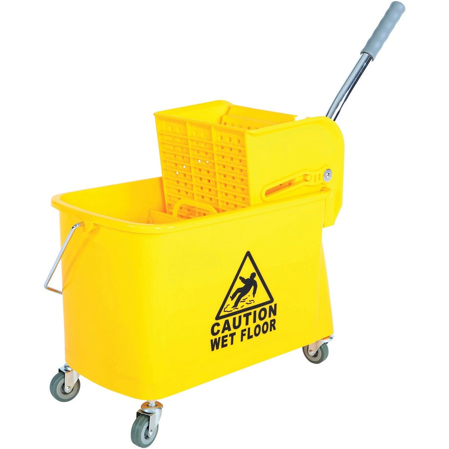 Globe Sidepress Buckets And Wringers - 21 Qt / 21 Qt Yellow - 3082