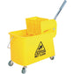 Globe Sidepress Buckets And Wringers - 21 Qt / 21 Qt Yellow