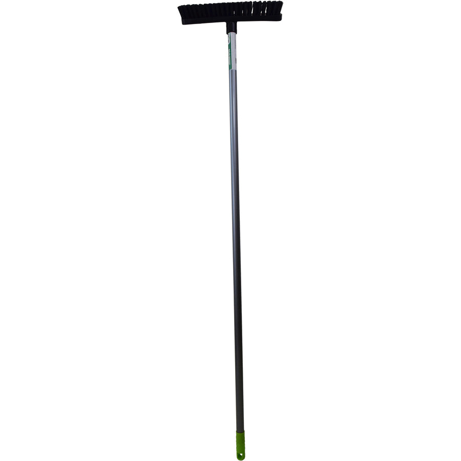 Globe 10" Floor And Deck Scrub Brush-Assembled 48" Metal Handle - 4019