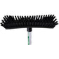 Globe 10" Floor And Deck Scrub Brush-Assembled 48" Metal Handle - 4019