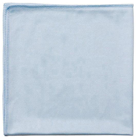 Globe 14""x14"" Glass/Mirror Microfiber Cloth Blue