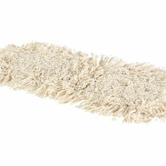 Globe Cotton Tie-On Dust Mop Head - 24"L X 5"W / White - 3551