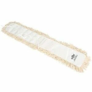 Globe Cotton Tie-On Dust Mop Head - 24"L X 5"W / White