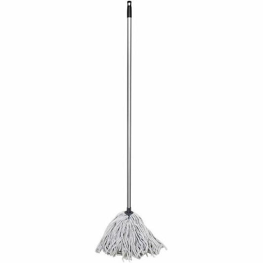 Globe Synthetic Yacht Mop - 12 Oz / 54"L Handle / White
