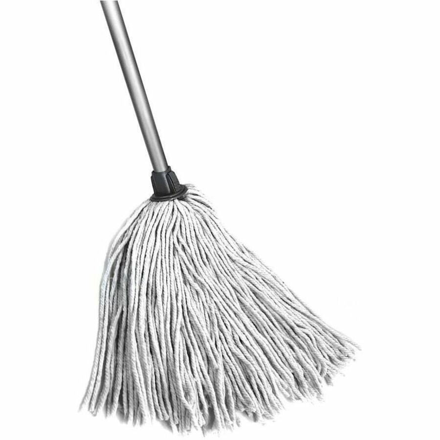 Globe Synthetic Yacht Mop - 12 Oz / 54"L Handle / White - 4016