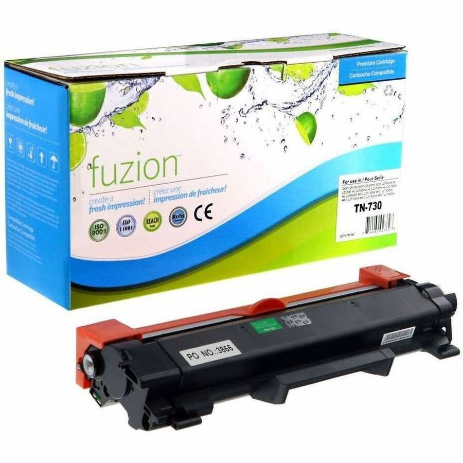 fuzion Compatible Toner High Yield for Brother TN730 - Black