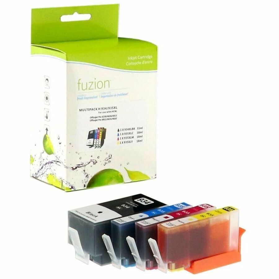 fuzion - Alternative for HP #934XL Compatible H.Y. Inkjet Set - XL C/K/M/Y