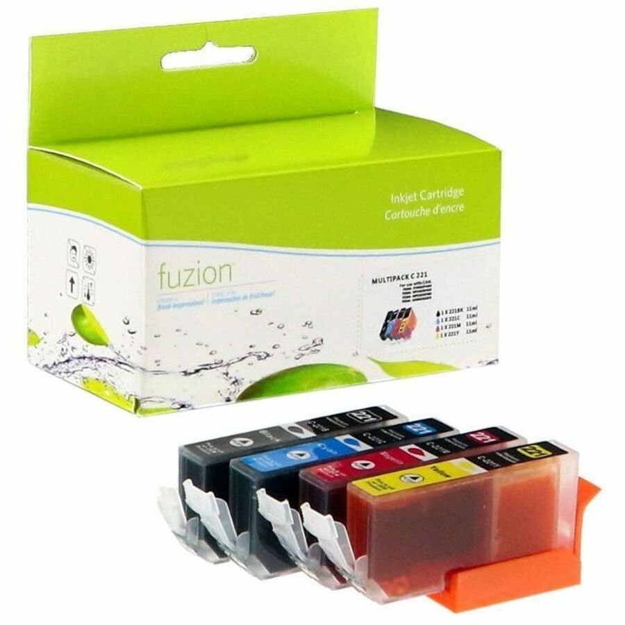 fuzion - Alternative for Canon CLI-221 Compatible Inkjet Set - C/K/M/Y