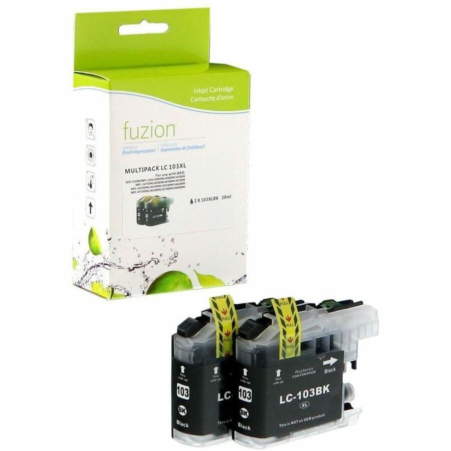 fuzion - Alternative for Brother LC1032PKS Compatible Inkjets - 2/Black