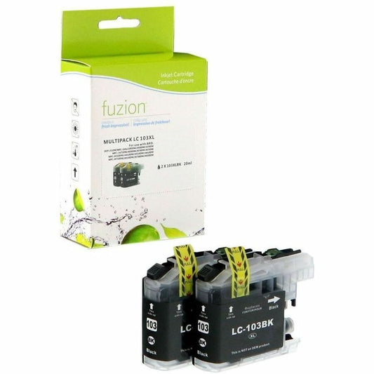fuzion - Alternative for Brother LC1032PKS Compatible Inkjets - 2/Black