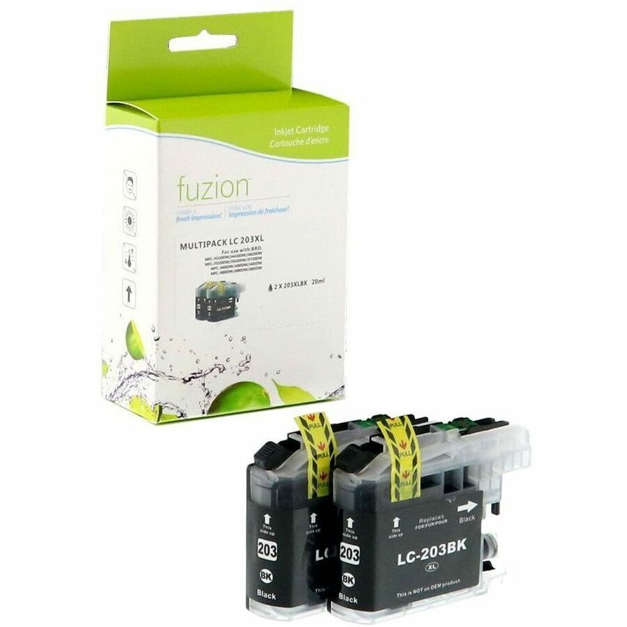 fuzion - Alternative for Brother LC2032PKS Compatible H.Y Inkjets - 2/Black