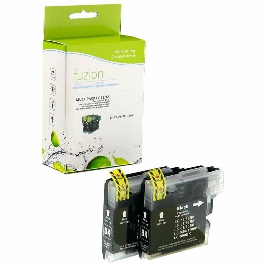fuzion - Alternative for Brother LC612PKS Compatible Inkjets - 2/Black