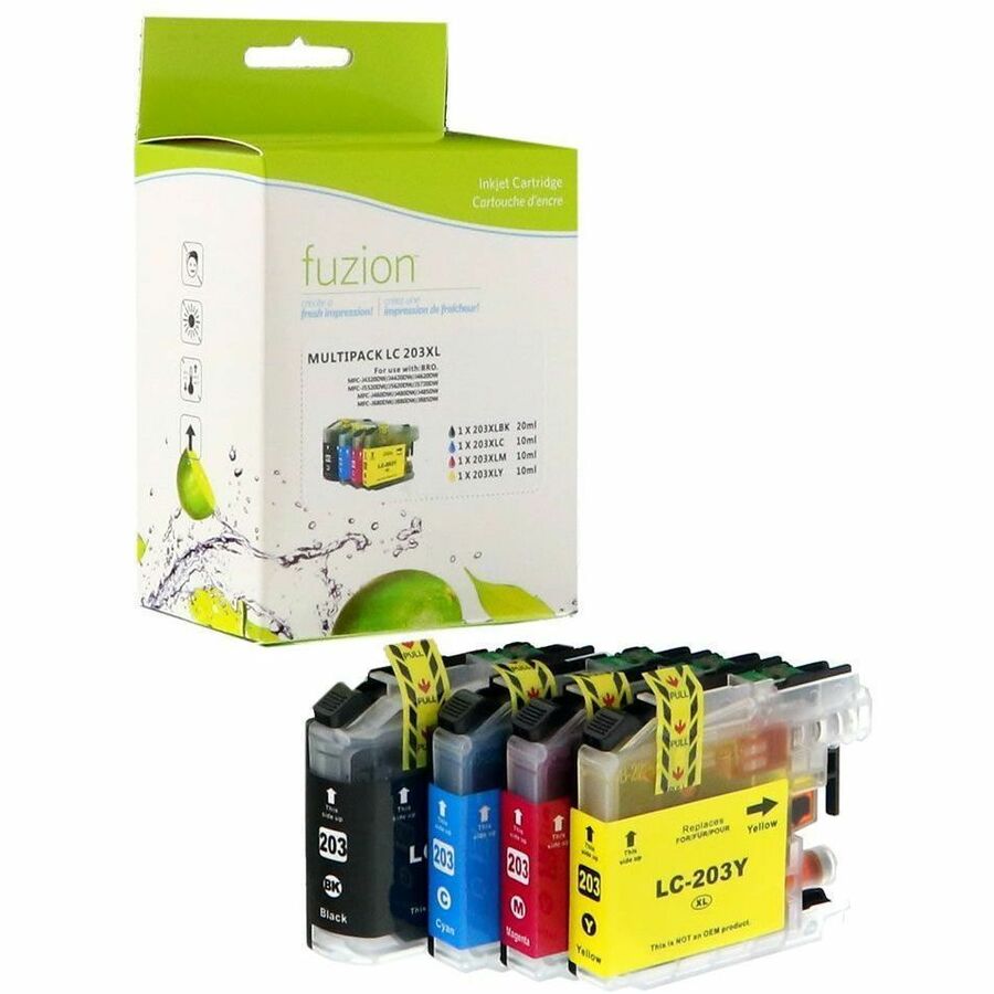 fuzion - Alternative for Brother LC61 Compatible Inkjet Set - C/K/M/Y