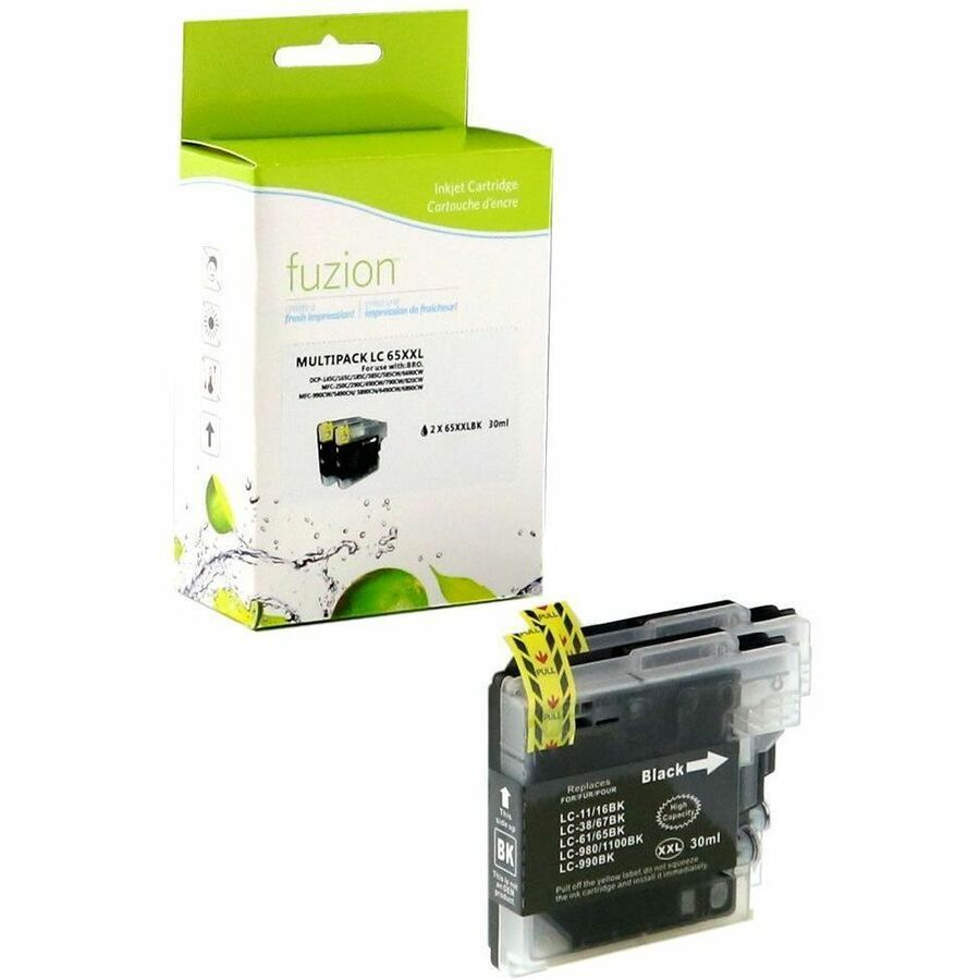 fuzion - Alternative for Brother LC652PKS Compatible Inkjets - 2/Black