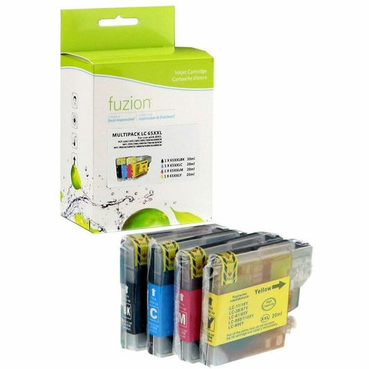 fuzion - Alternative for Brother LC65 Compatible Inkjet Set - C/K/M/Y