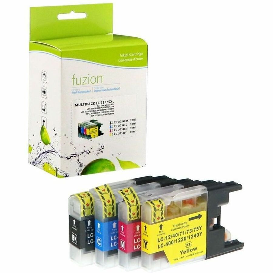 fuzion - Alternative for Brother LC75 Compatible HY Inkjet Set - XL C/K/M/Y