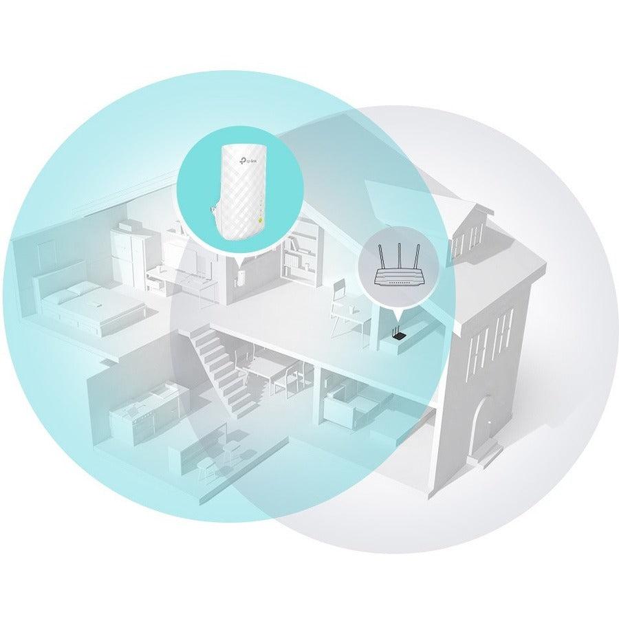 TP-Link RE220 Dual Band IEEE 802.11ac 750 Mbit/s Wireless Range Extender - RE220
