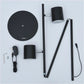 DAC&reg; MP-322 Metal LED Floor Lamp with Two 340 &deg; Rotating Heads-Black - 02342