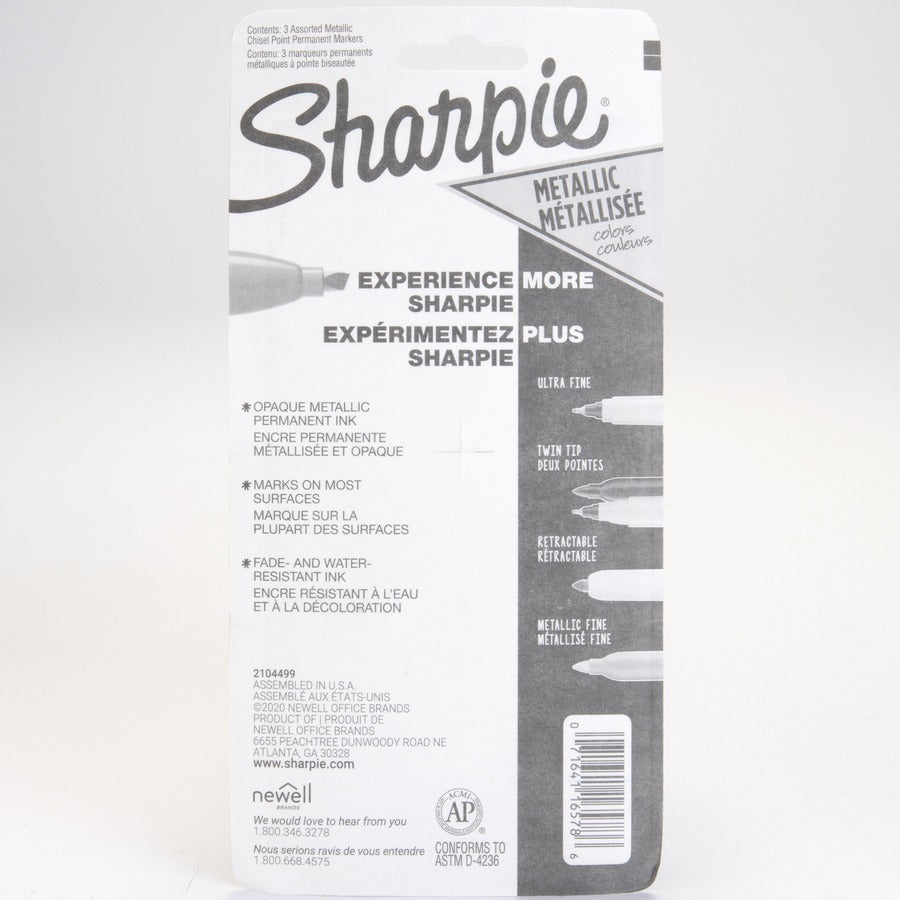 Sharpie Metallic Ink Chisel Tip Permanent Markers - 2089609
