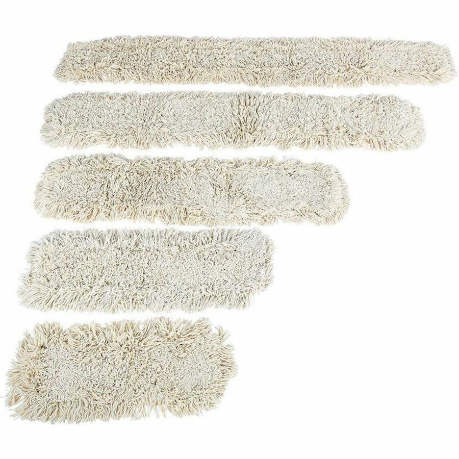 Globe Cotton Tie-On Dust Mop Head - 36"L X 5"W / White - 3552