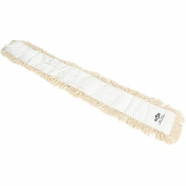 Globe Cotton Tie-On Dust Mop Head - 36"L X 5"W / White