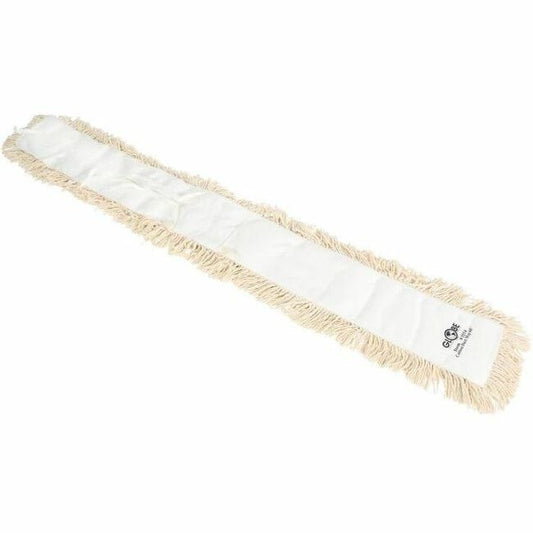 Globe Cotton Tie-On Dust Mop Head - 36"L X 5"W / White