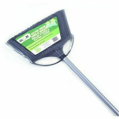 Globe 13" Extra Wide Angle Broom w/ 48" Metal Handle