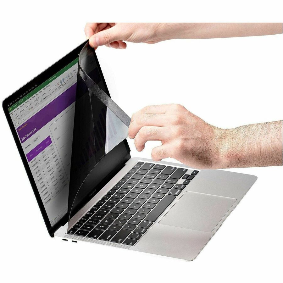 StarTech.com Laptop Privacy Screen for 15 inch MacBook Pro & Air - Magnetic Removable Security Filter - Blue Light Reducing - Matte/Glossy - PRIVSCNMAC15