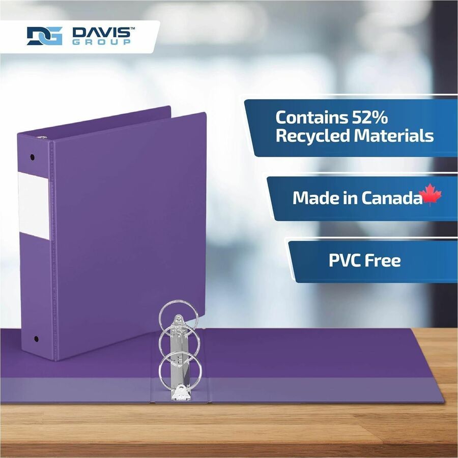 Davis Group Premium Economy, Round Ring, Binder, (Purple, 2") - 2313-69