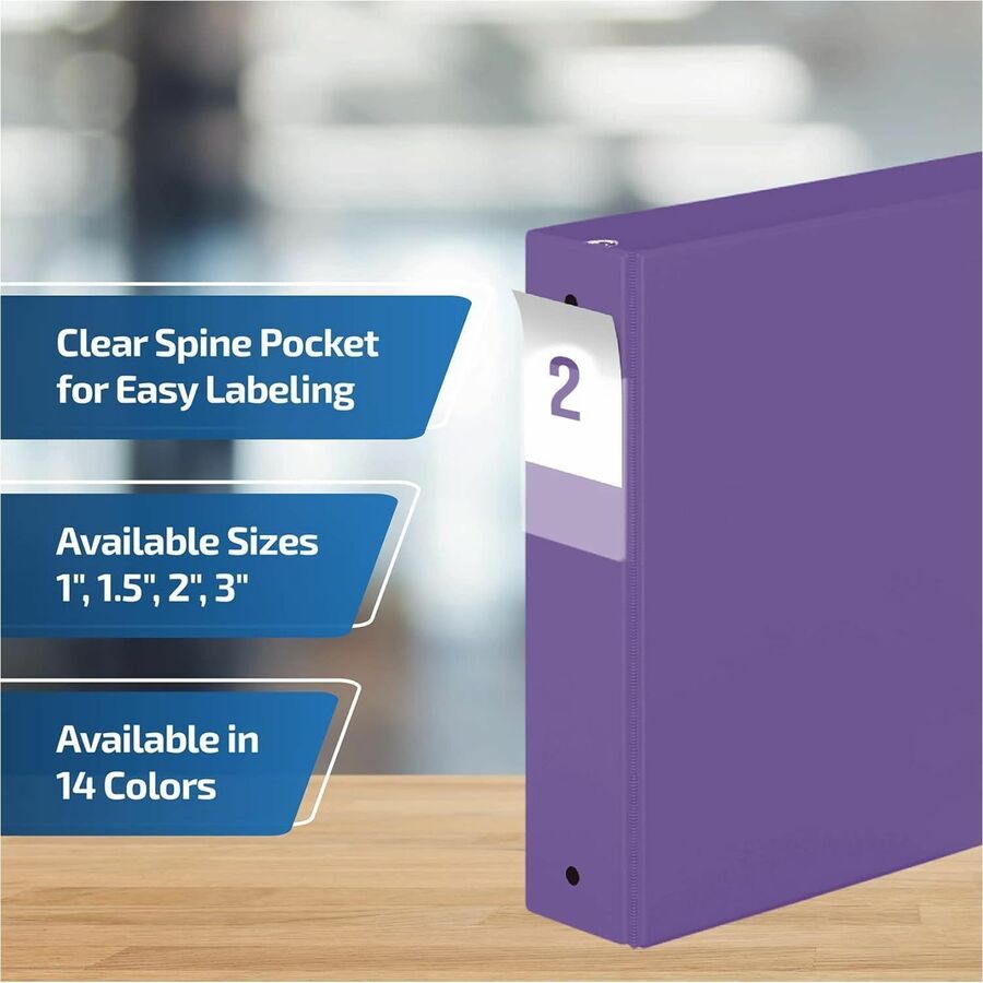 Davis Group Premium Economy, Round Ring, Binder, (Purple, 2") - 2313-69