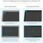 StarTech.com Monitor Privacy Screen for 24" Display - Widescreen Computer Monitor Security Filter - Blue Light Reducing Screen Protector - PRIVSCNMON24