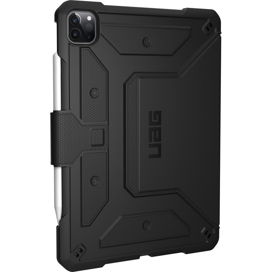 Urban Armor Gear Metropolis Carrying Case (Folio) for 11" Apple iPad Pro (4th Generation) Apple Pencil, Stylus, Tablet - Black - 122076114040