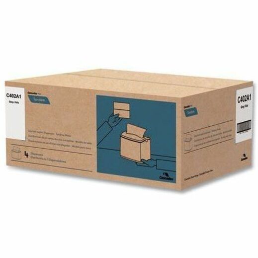 Cascades PRO Tandem Tabletop Napkin Dispensers, Gray - C402