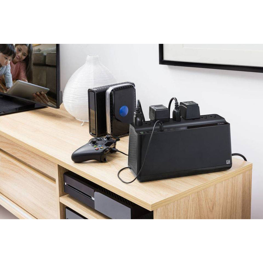 APC Back-UPS 850VA, 120V, 2 USB charging ports, 9 NEMA outlets (3 surge) - BE850G2