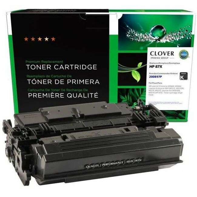 Office Depot 200897P Remanufactured High Yield Laser Toner Cartridge - Single Pack 87, 87X (87X (CF287X)) - Black Each