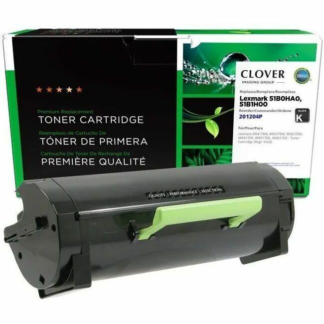 CIG 51B1H00/51B0HA0 Remanufactured High Yield Laser Toner Cartridge - Single Pack MS417 (MS417 (51B1H00, 51B0HA0)) - Black Each
