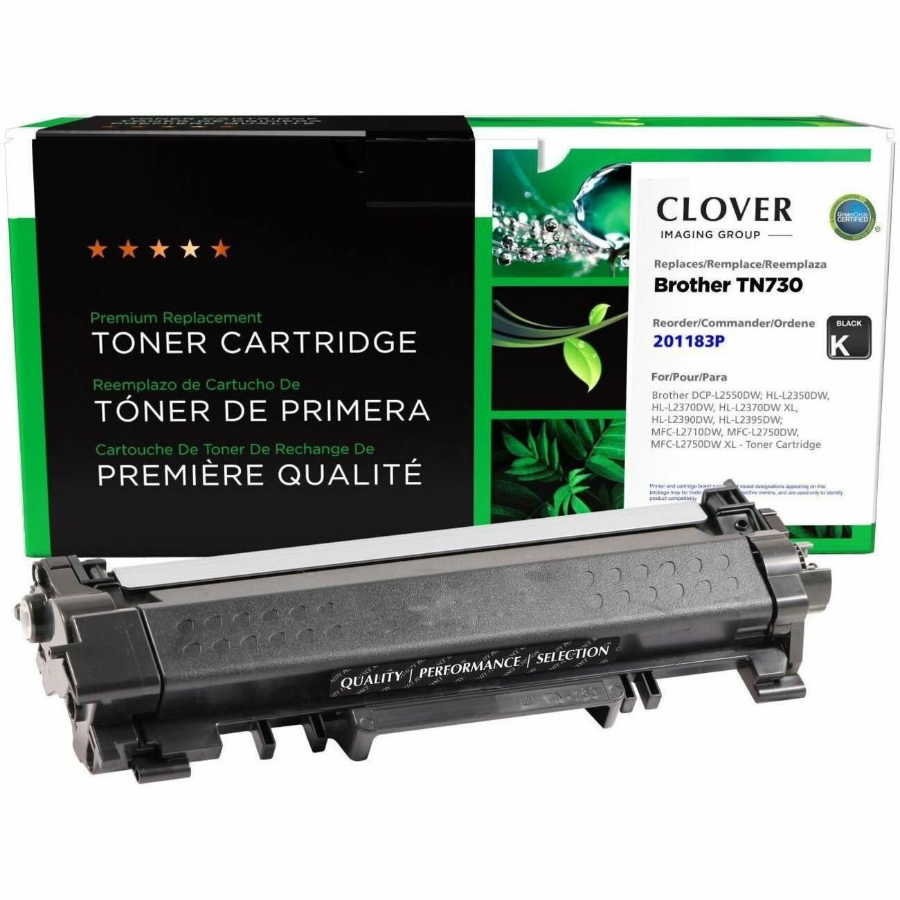 CIG Remanufactured Laser Toner Cartridge TN730 (Brother TN730) - Black - 1 Each