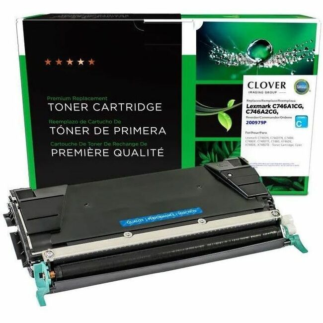 Office Depot 200979P Remanufactured Standard Yield Laser Toner Cartridge - Single Pack C746 (C746A2CG) - Cyan Each