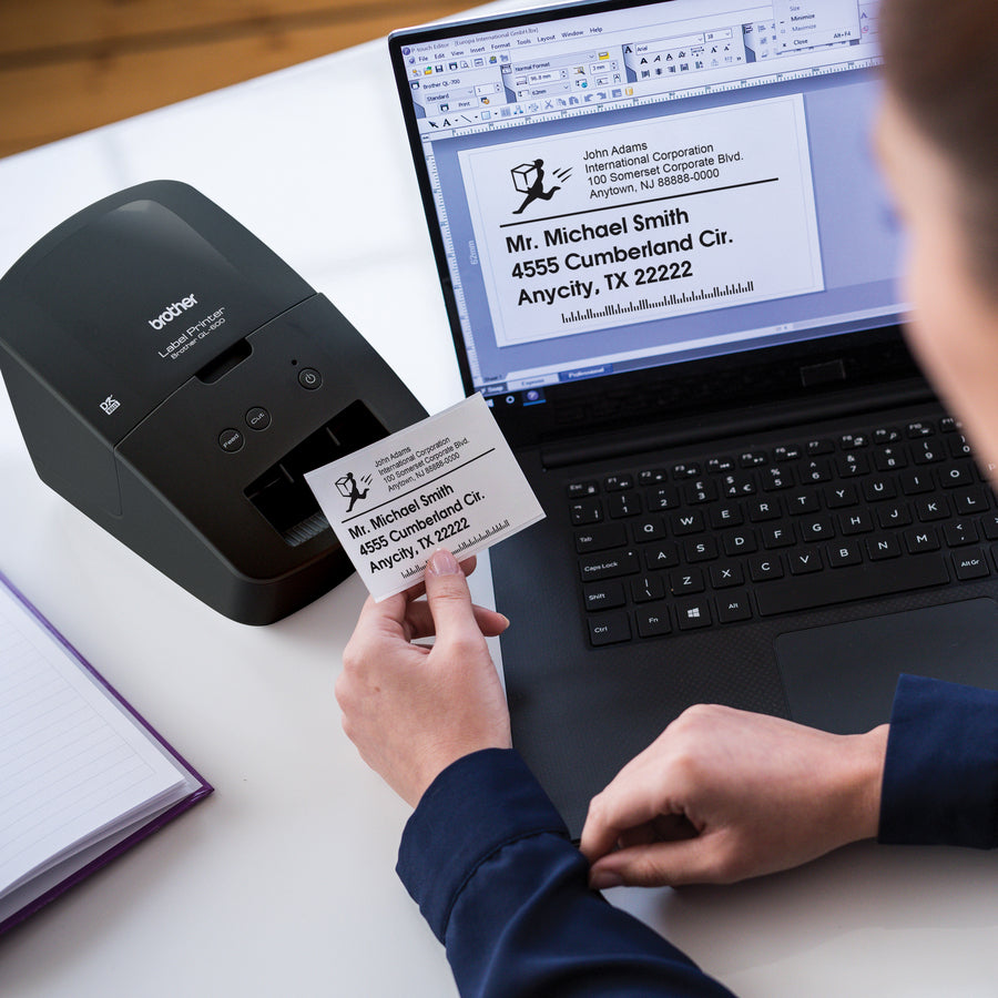 Brother QL-600 Desktop Direct Thermal Printer - Monochrome - Label Print - USB - QL-600