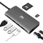Adesso 8-in-1 USB-C Multi-Port Docking Station - AUH-4030