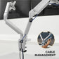 Fellowes Platinum Mounting Arm for Monitor - Silver - 8056501