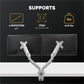 Fellowes Platinum Mounting Arm for Monitor - Silver - 8056501