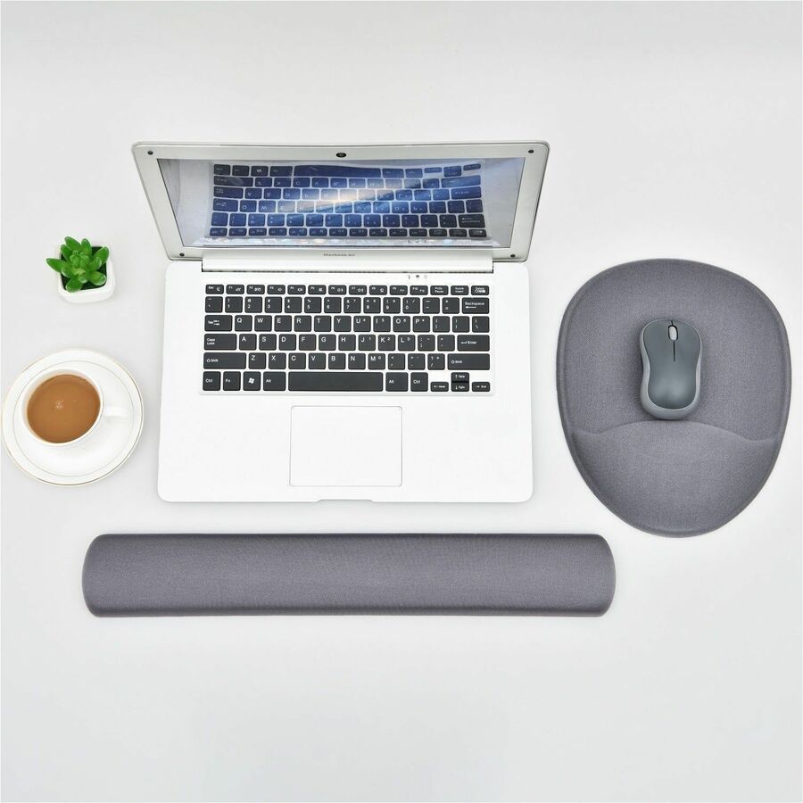 DAC&reg; MP-113 Super-Gel "Contoured" Mouse Pad with Palm Support, Grey - 02086