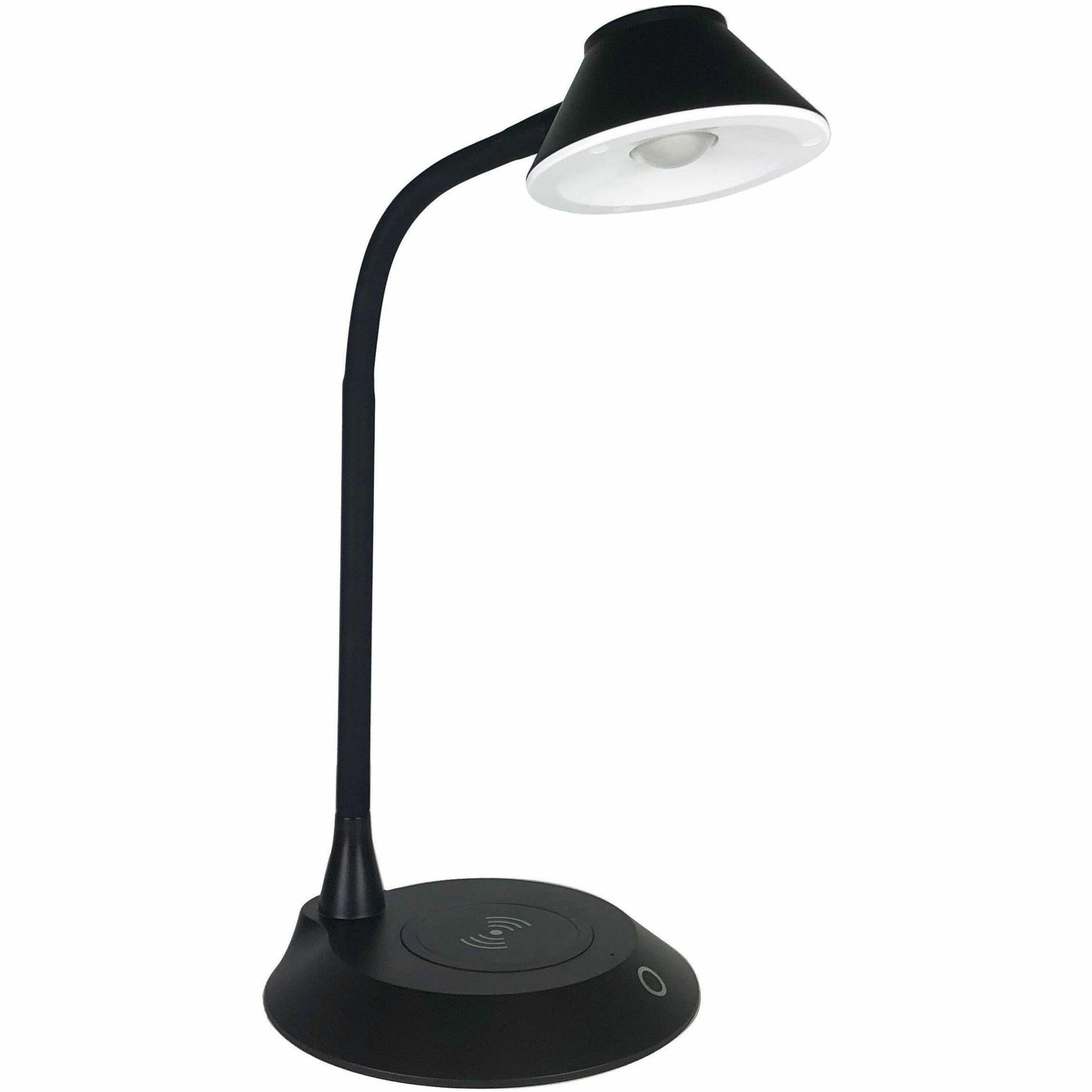 DAC&reg; MP-323 LED Desk Lamp With Wireless Charger, Black