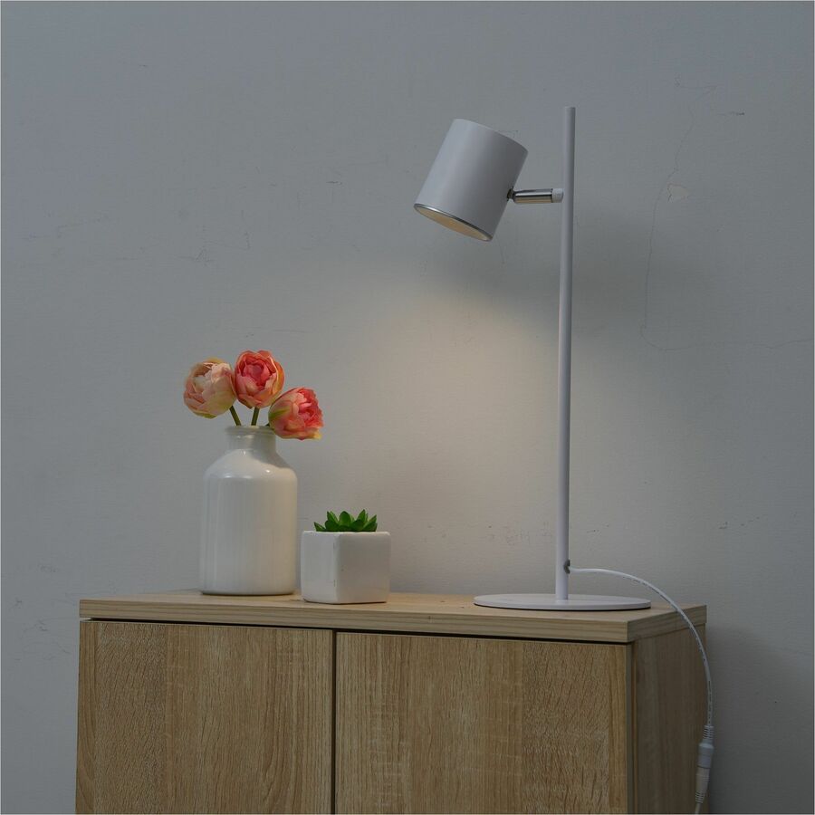 DAC&reg; MP-324 Metal LED Desk Lamp with 340 &deg; Rotating Head, White - 02345