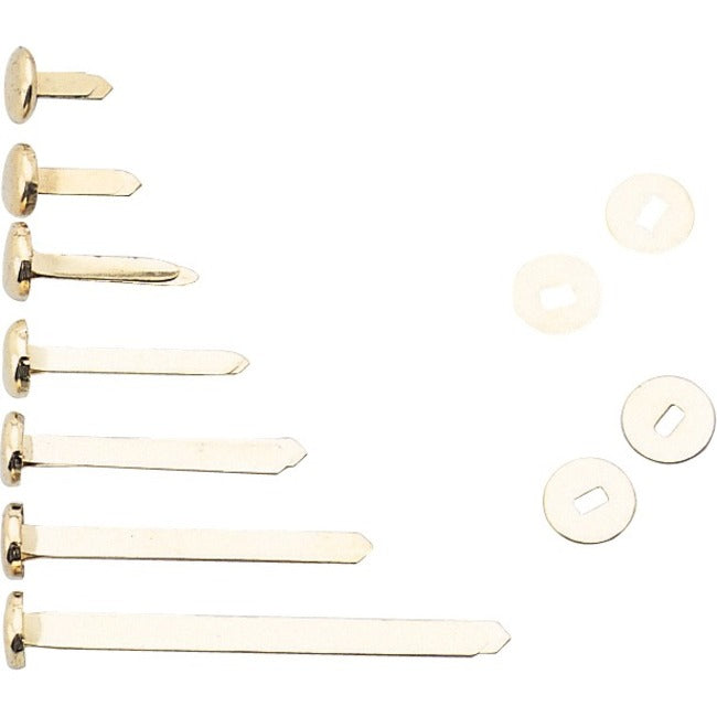 Westcott Brass Paper Fasteners - No. 1 - Fits 3/8"