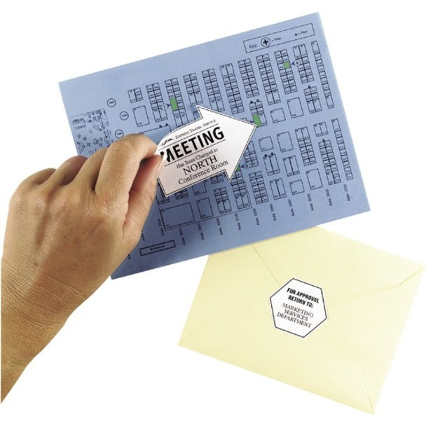 Avery&reg; Removable ID Labelsfor Laser and Inkjet Printers, 8-1/2" x 11" - 06503