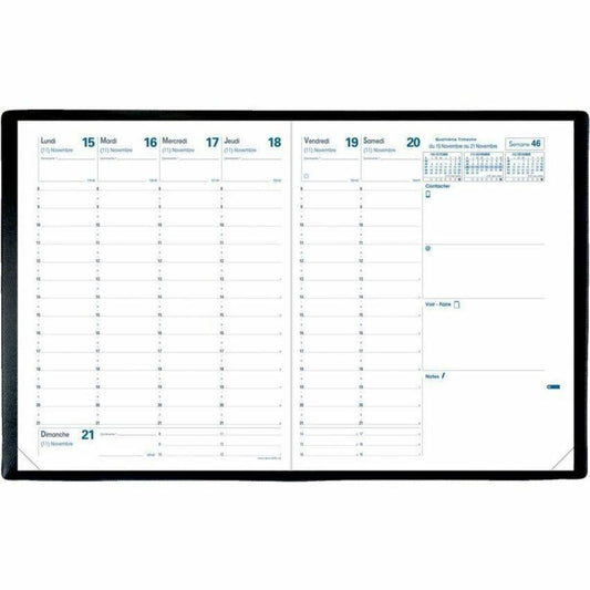 Quo Vadis President Weekly Planner Refill, 10-3/4" x 8-1/4" , French